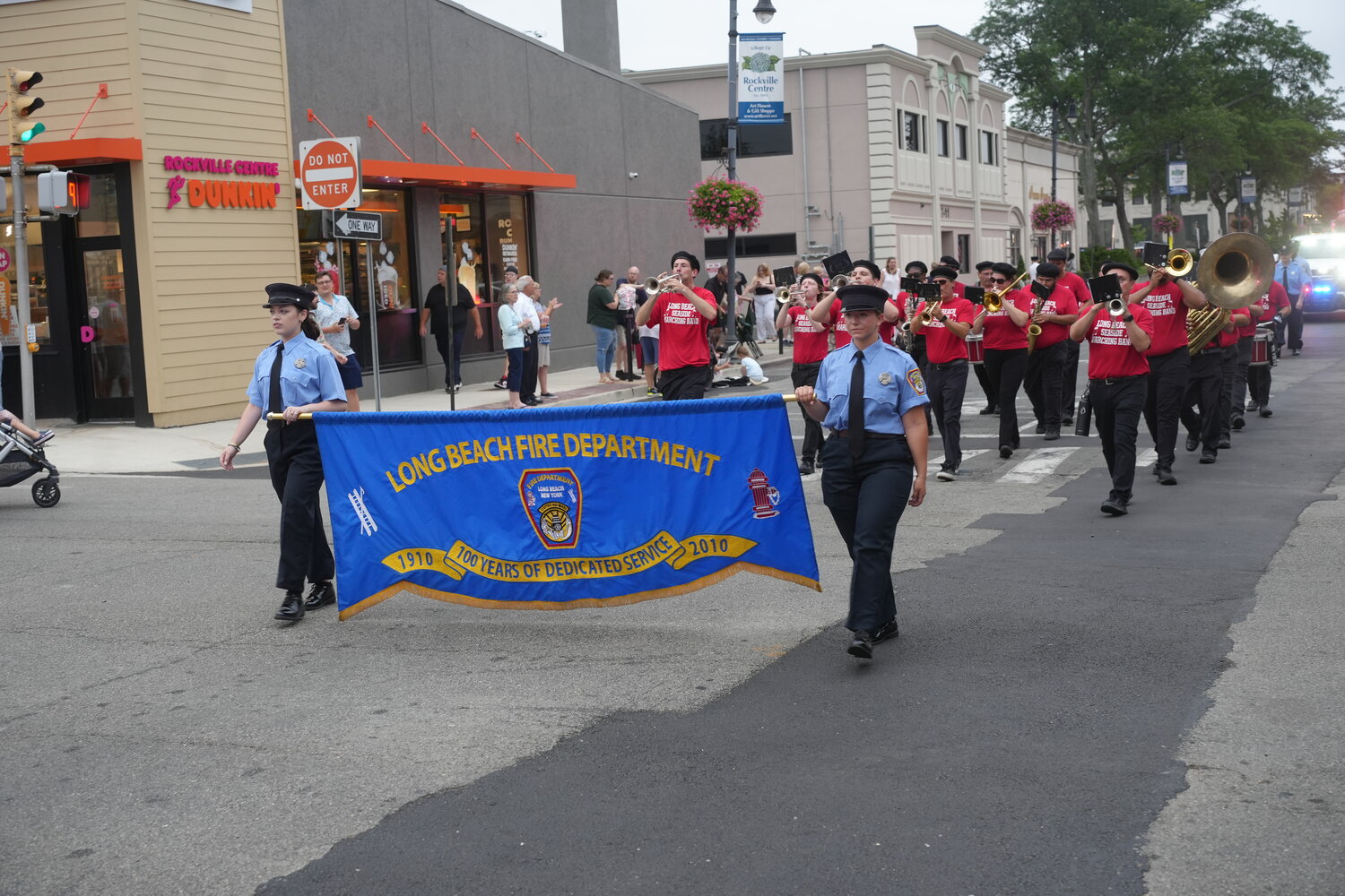 The Long Beach Fire Department marched its way through a major parade